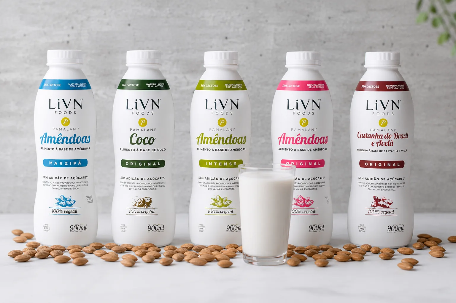 Linha de bebidas vegetais LiVN