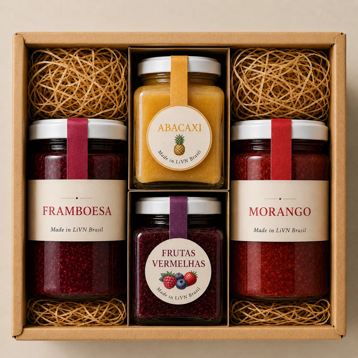 Kit premium de geleias LiVN